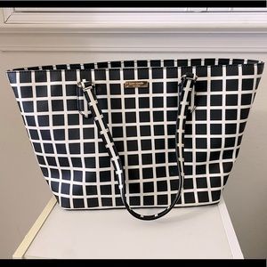 NWOT black and white Kate Spade purse